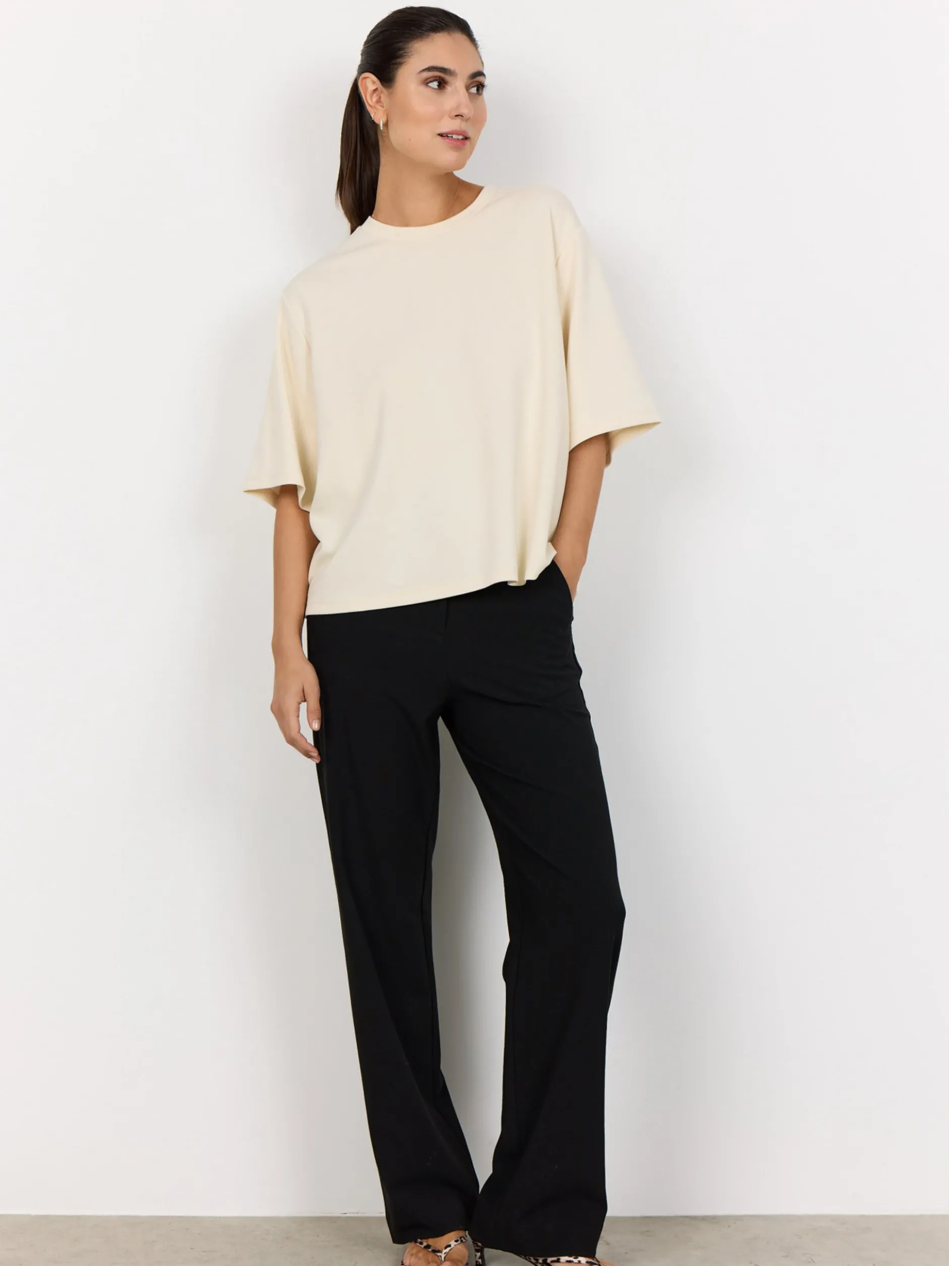soyaconcept® Damen T-Shirt - SC-Banu in beige