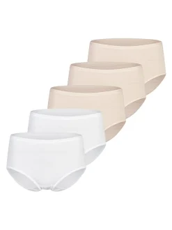 SPEIDEL Damen Midi Slip - 5er Pack Cotton & More in beige