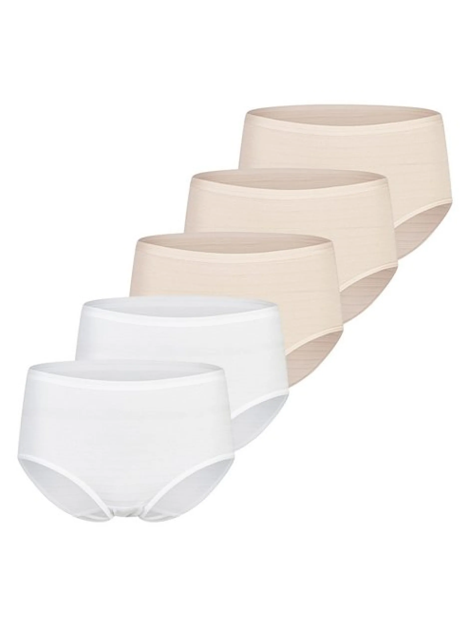SPEIDEL Damen Midi Slip - 5er Pack Cotton & More in beige