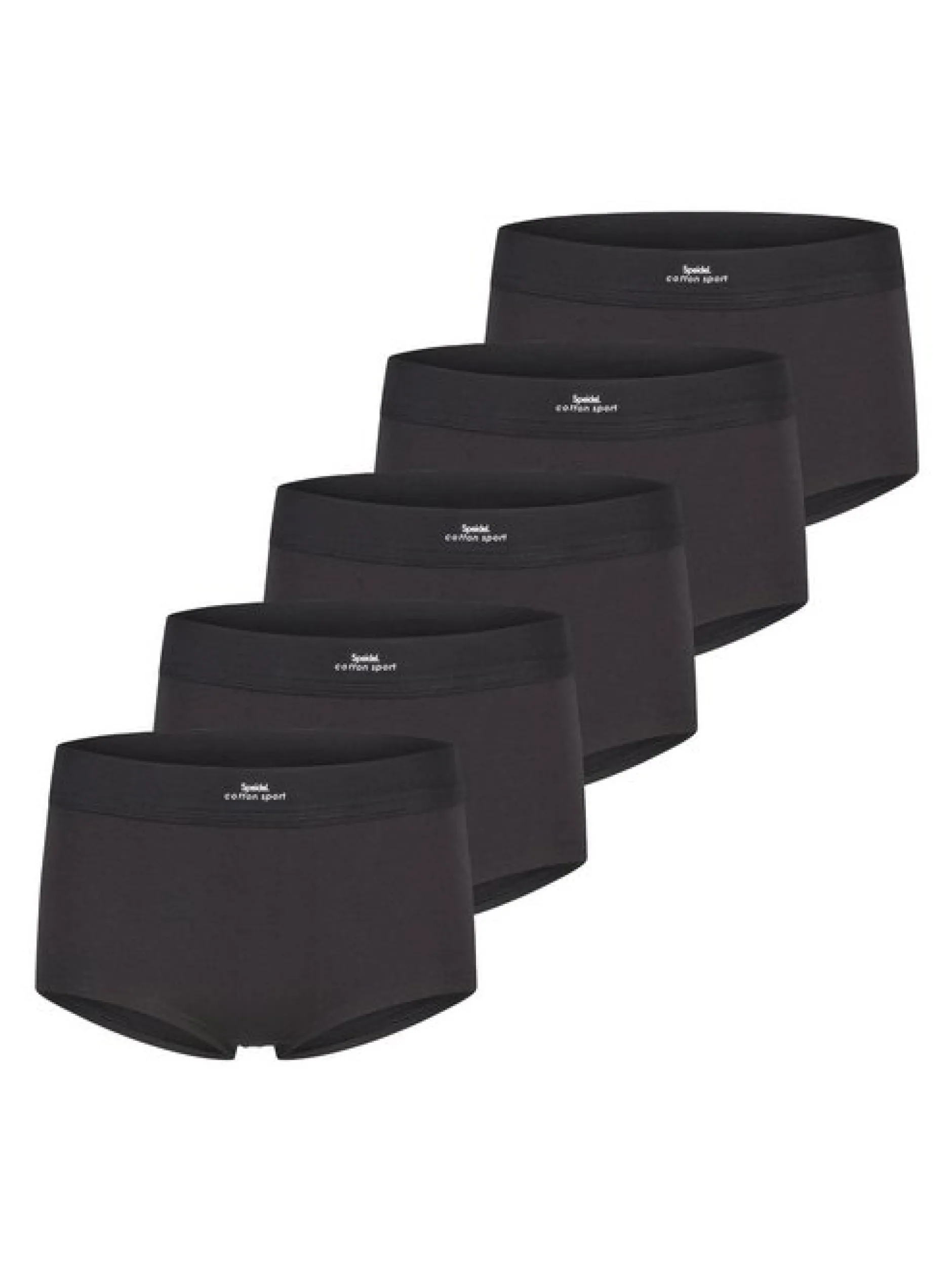 SPEIDEL Damen Panty - 5er Pack Cotton Sport in schwarz