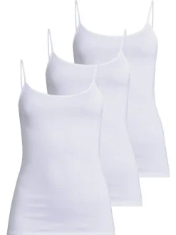 SPEIDEL Damen Spaghetti Top - 3er Pack Nadine in weiß