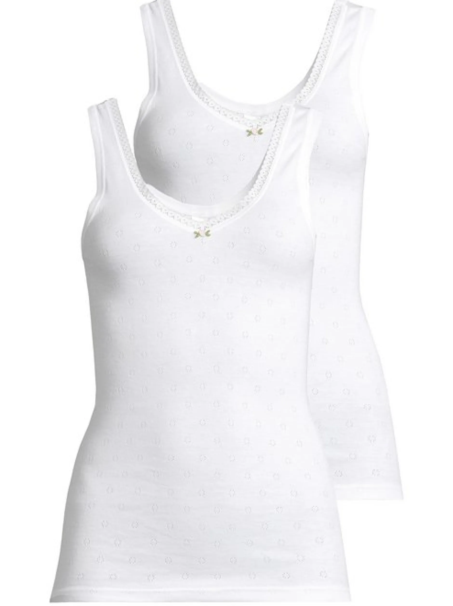 SPEIDEL Damen Unterhemd - 2er Pack Nina in weiß