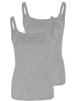 SPEIDEL Damen Unterhemd - 2er Pack bio.cotton Plus in grau