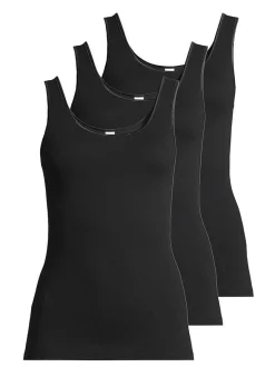 SPEIDEL Damen Unterhemd - 3er Pack Natascha in schwarz