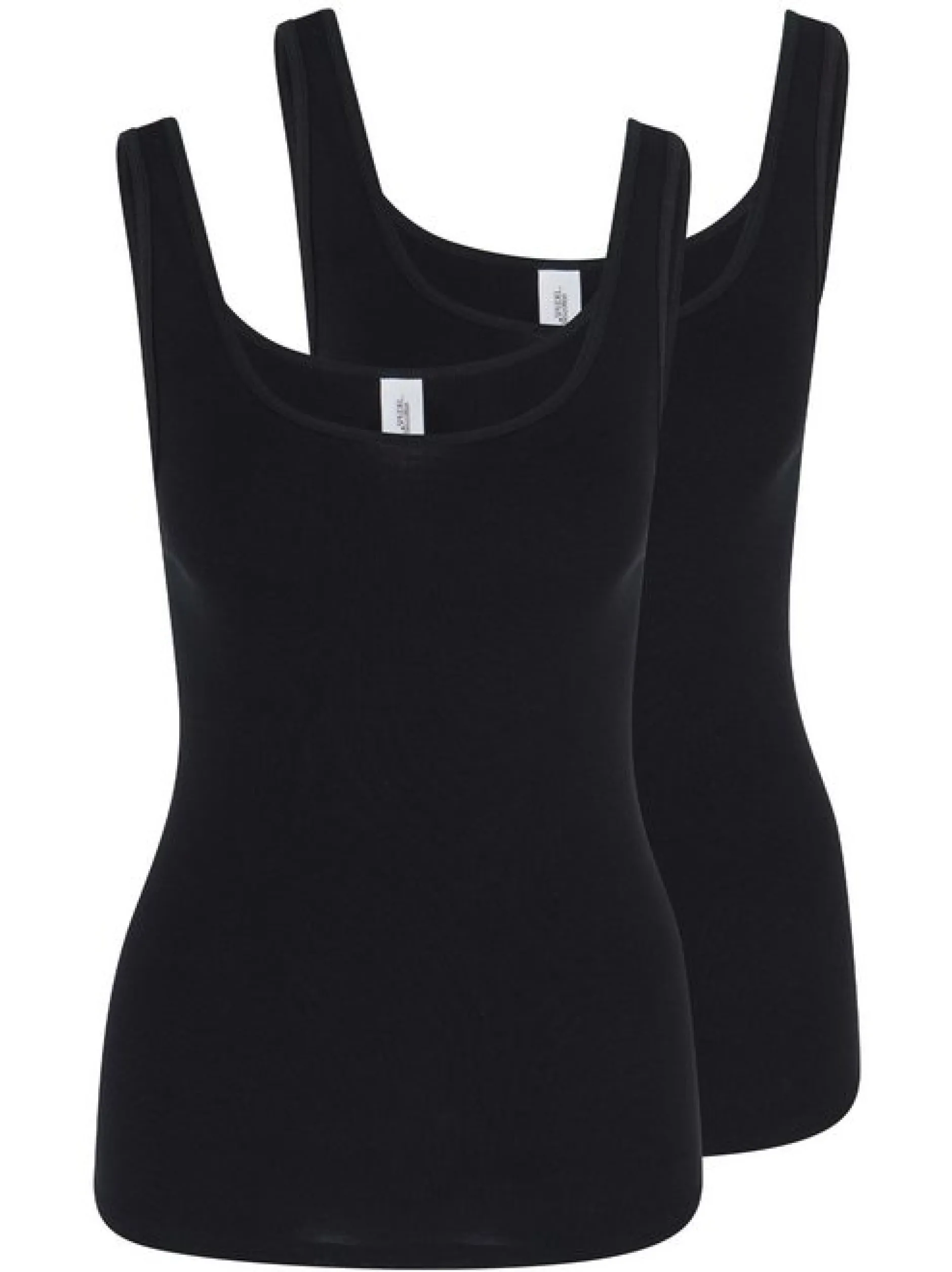 SPEIDEL Damen Unterhemd - 2er Pack bio.cotton in schwarz