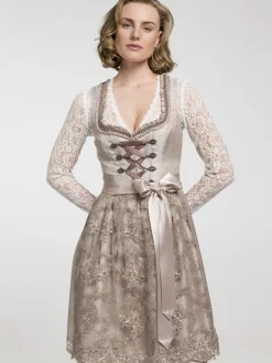 Spieth & Wenksy Damen Dirndl - Bari in taupe