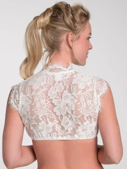 Spieth & Wenksy Damen Dirndlbluse - Grimaldi in weiß