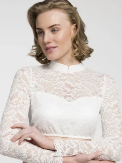 Spieth & Wenksy Damen Dirndlbluse - Andora in weiß