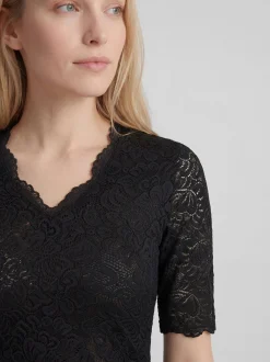 Spieth & Wenksy Damen Dirndlbluse - Arktis in schwarz