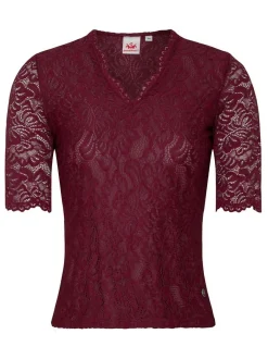 Spieth & Wenksy Damen Dirndlbluse - Arktis in rot