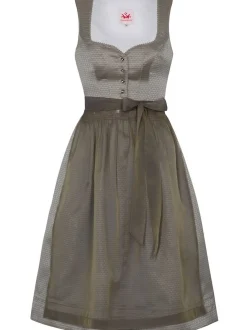 Spieth & Wenksy Damen Dirndl - Dirndl Flamingo in oliv