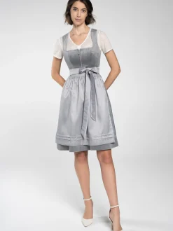 Spieth & Wenksy Damen Dirndl - Dirndl "Fiedler" in silber