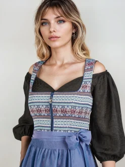 Spieth & Wenksy Damen Dirndl - Ghiese in blau