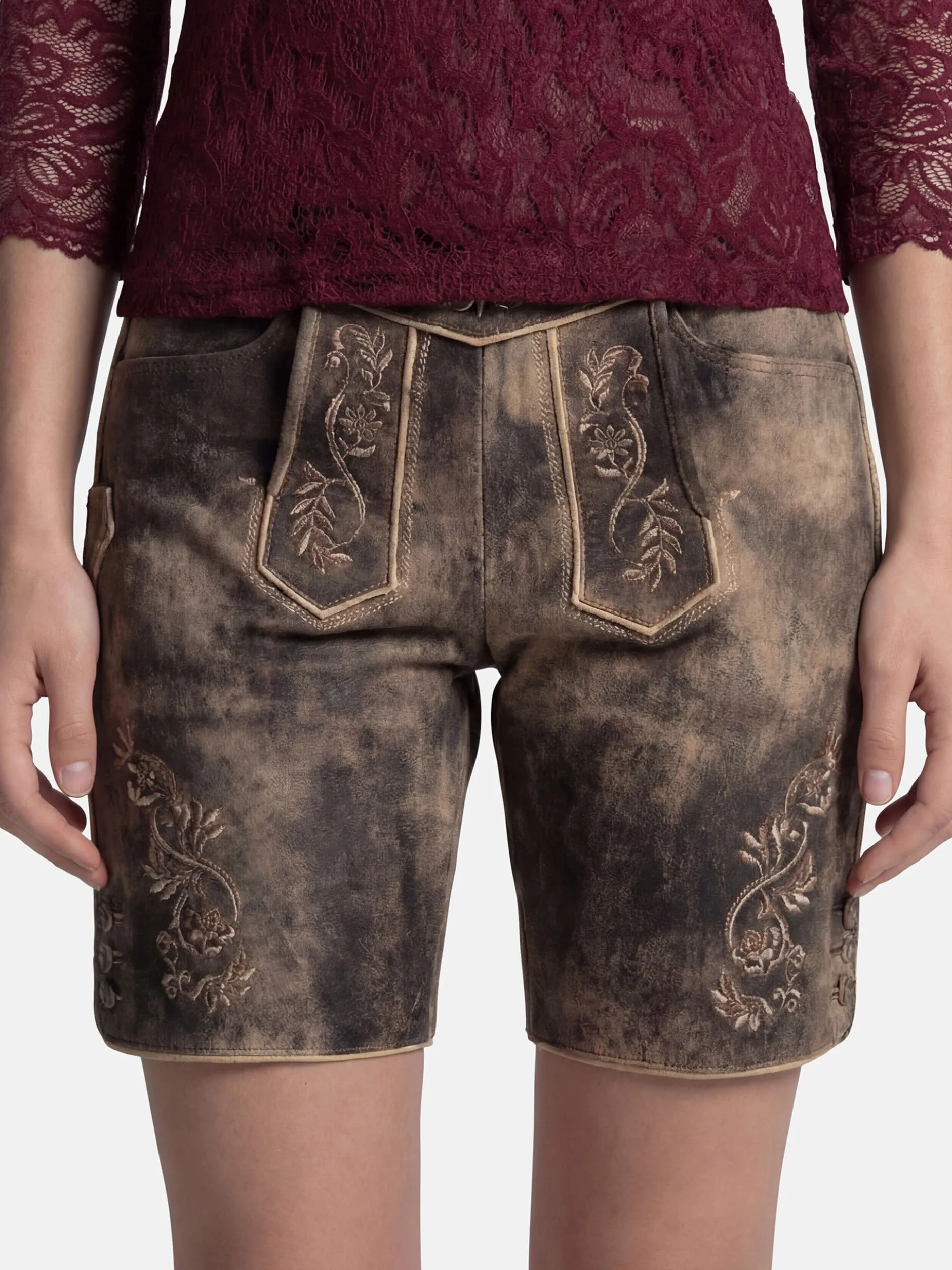 Spieth & Wenksy Damen Lederhose - Aleha in braun