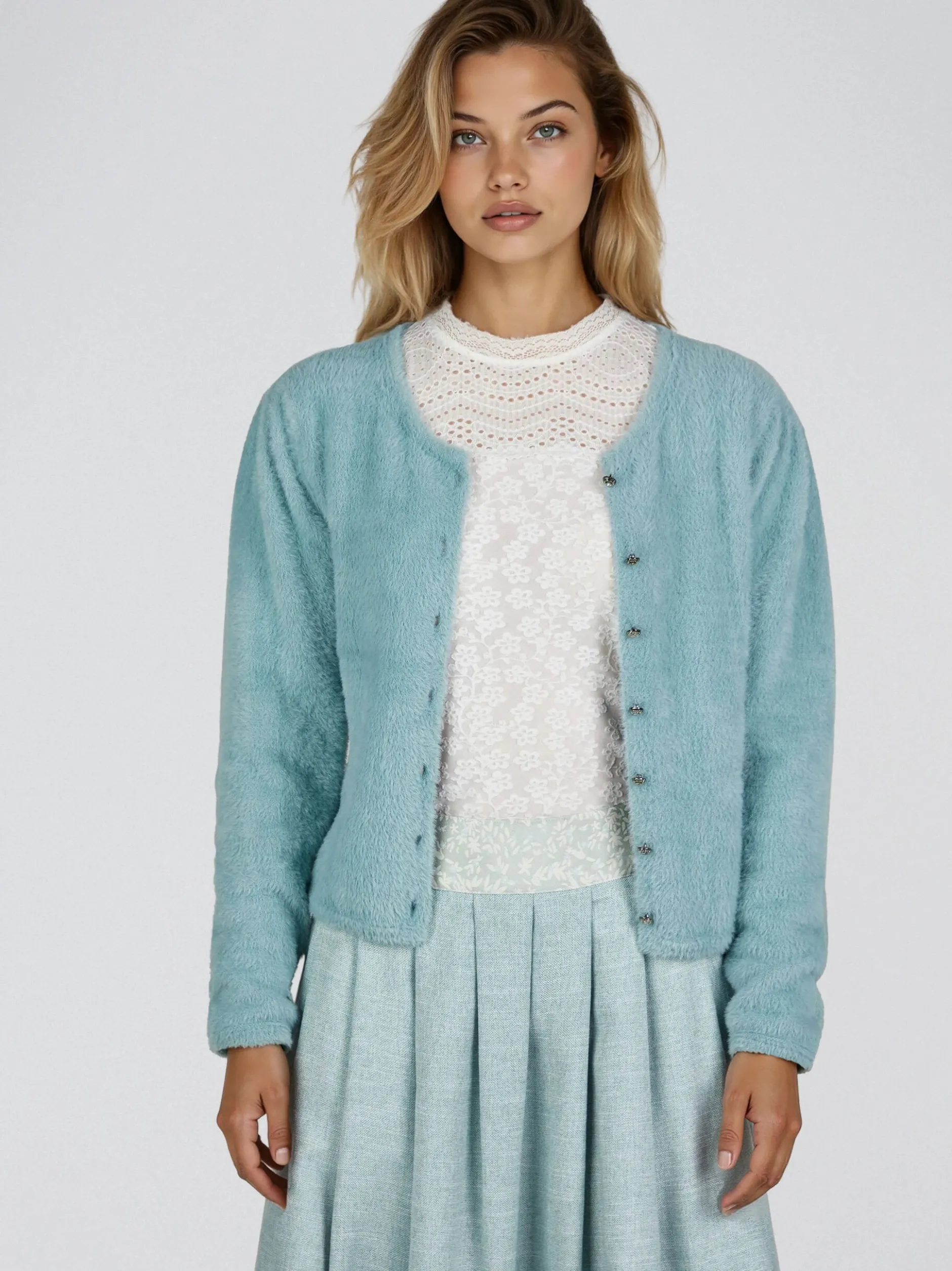 Spieth & Wenksy Damen Trachtenstrickjacke - Hulla in mint