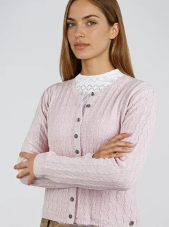 Spieth & Wenksy Damen Trachtenstrickjacke - Hummeltal in rosa
