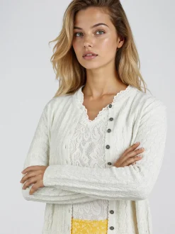 Spieth & Wenksy Damen Trachtenstrickjacke - Hummeltal in weiß