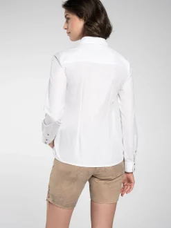 Spieth & Wenksy Damen Trachtenbluse - Filament in weiß