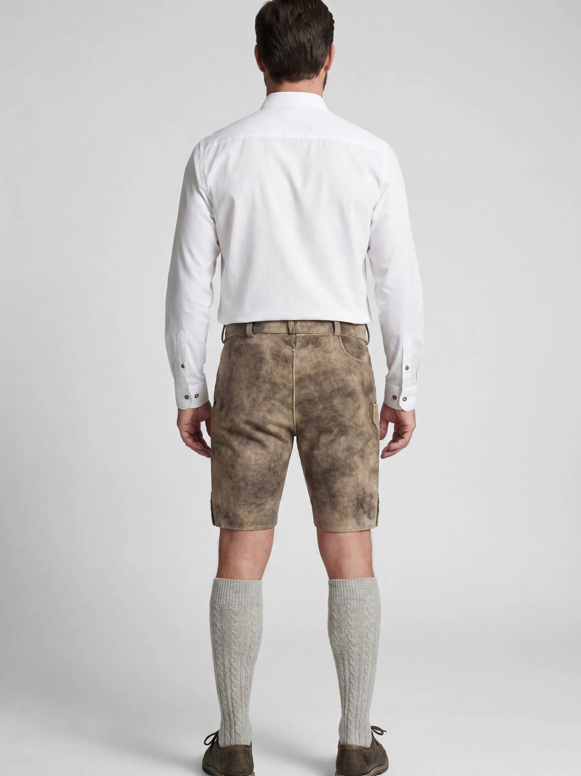 Spieth & Wenksy Herren Lederhose - Kerschwanger in beige braun