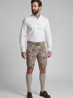 Spieth & Wenksy Herren Lederhose - Kerschwanger in beige braun