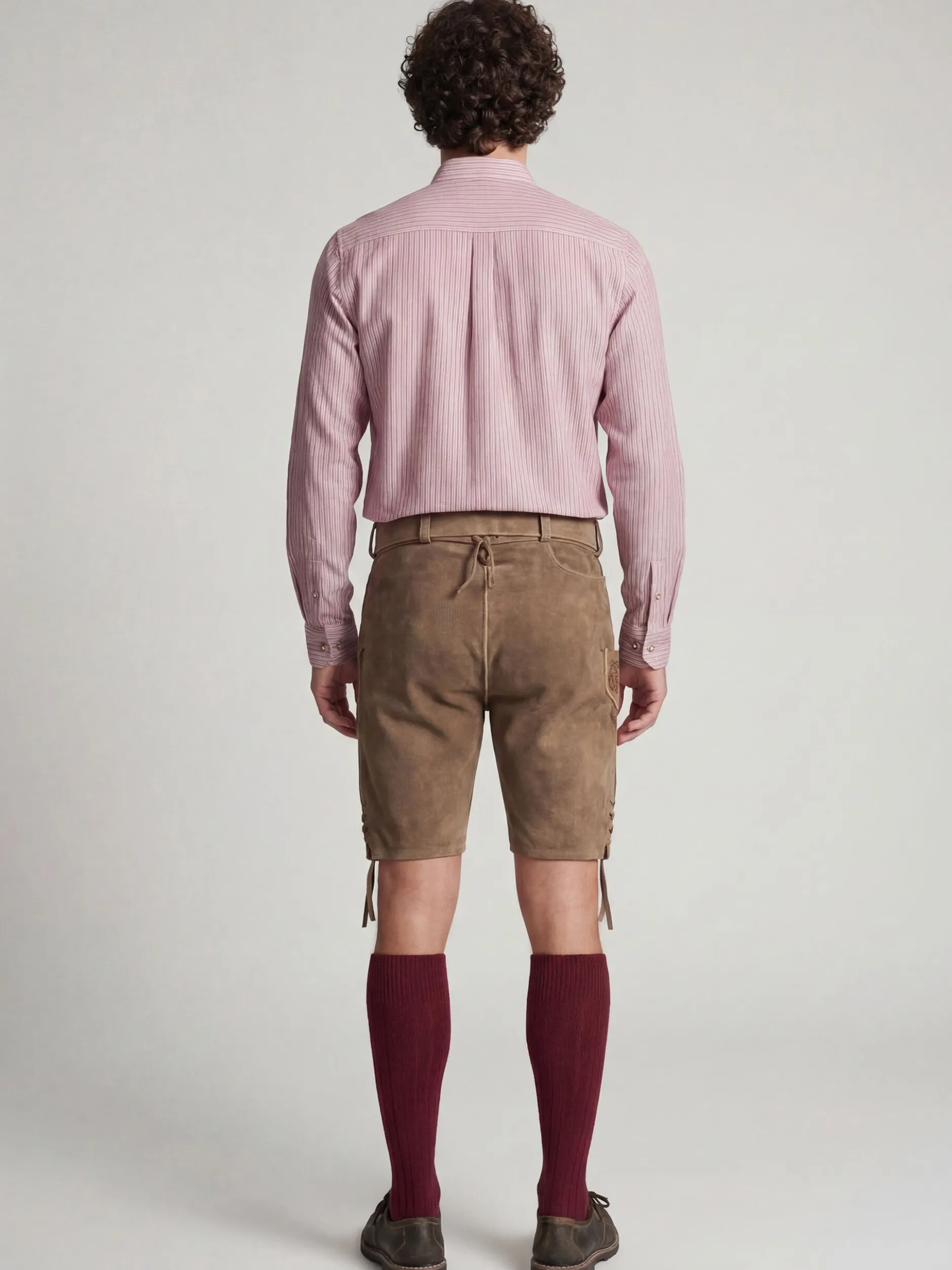 Spieth & Wenksy Herren Lederhose - Hochburg in braun