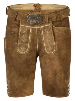 Spieth & Wenksy Herren Lederhose - Rampoldi in braun