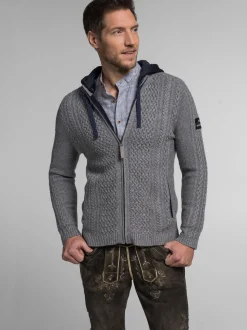 Spieth & Wenksy Herren Strickjacke - Athan in grau