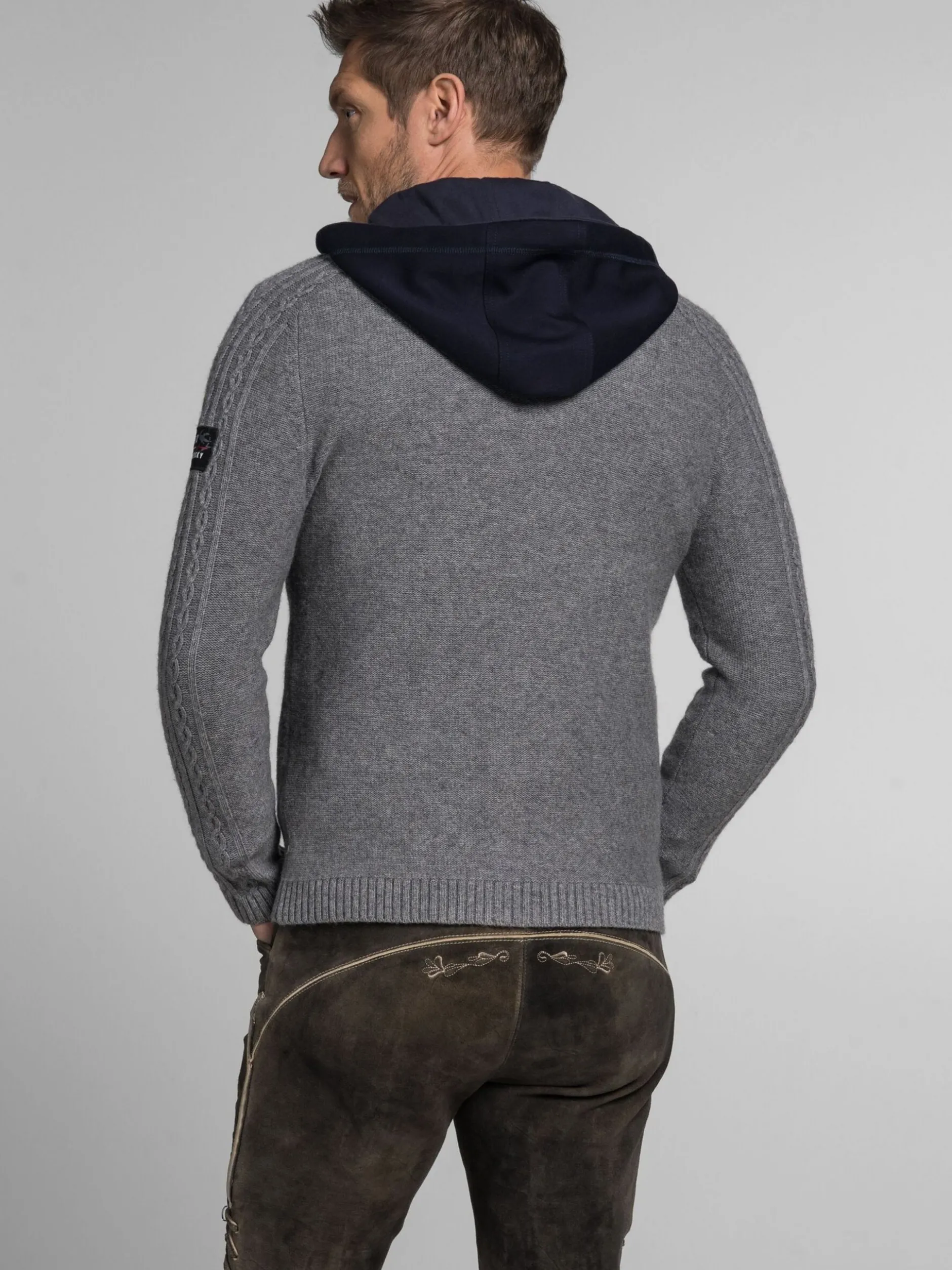 Spieth & Wenksy Herren Strickjacke - Athan in grau