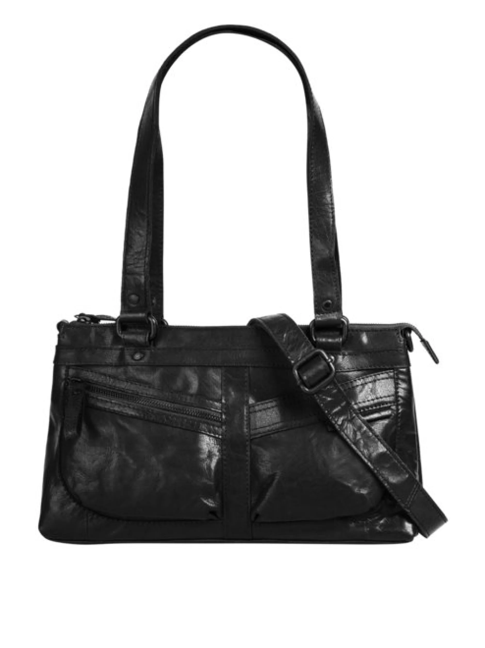 Spikes & Sparrow Damen Handtasche in schwarz
