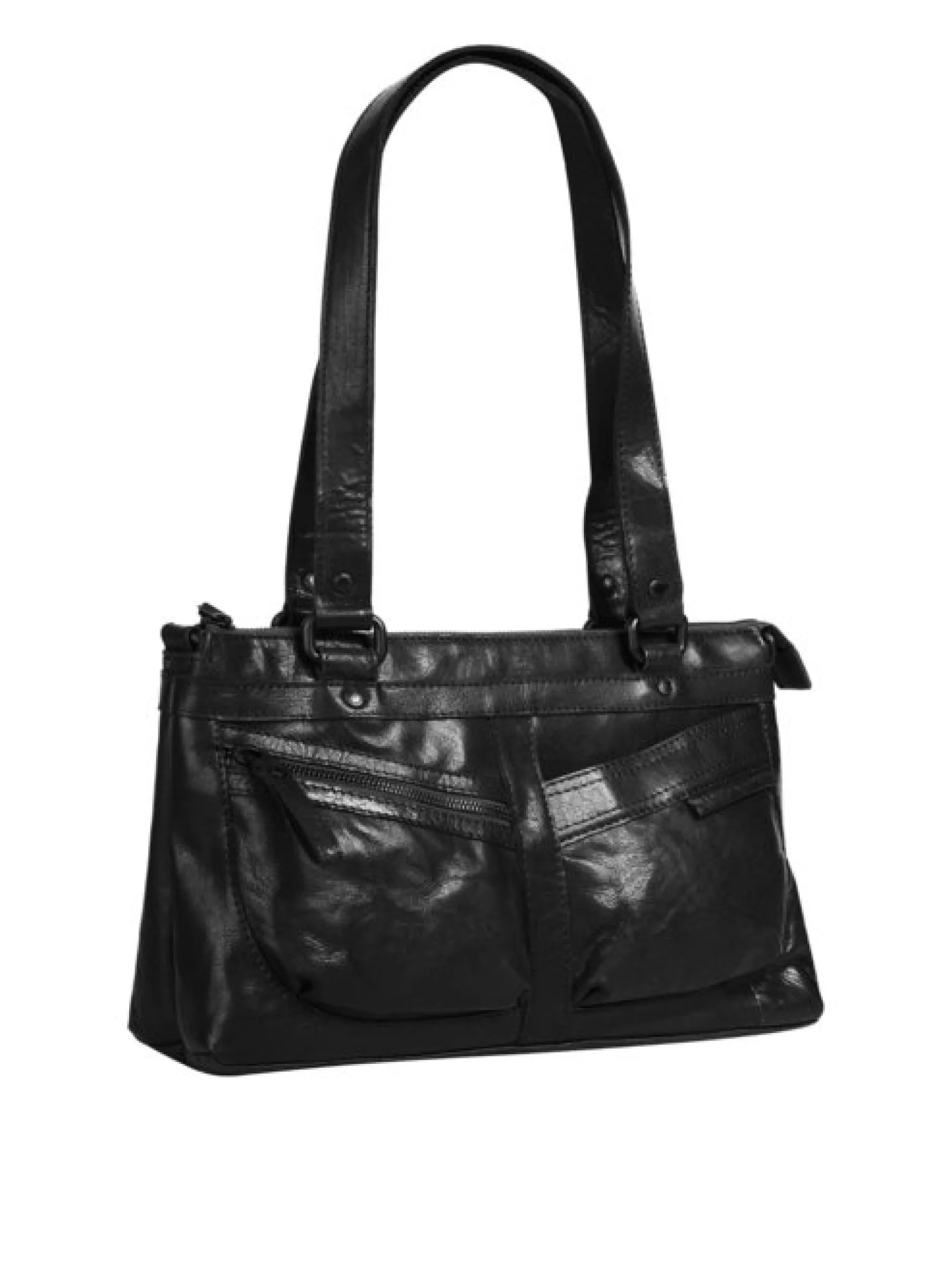 Spikes & Sparrow Damen Handtasche in schwarz