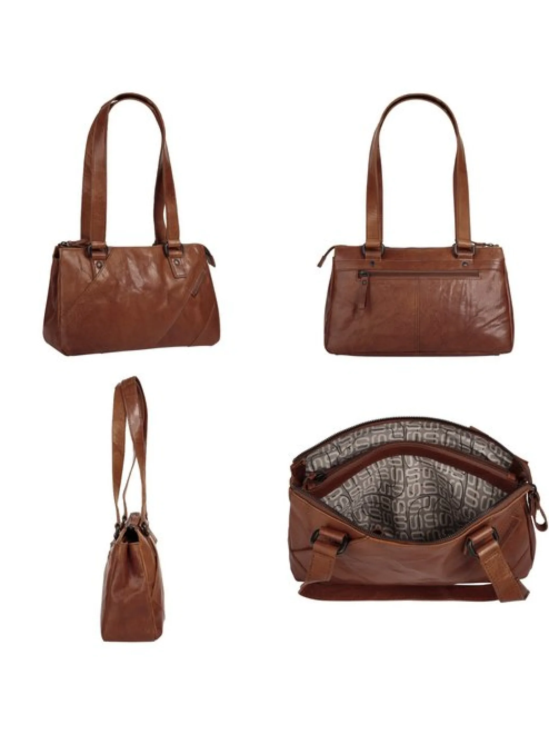 Spikes & Sparrow Damen Handtasche in cognac
