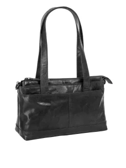 Spikes & Sparrow Damen Handtasche in schwarz