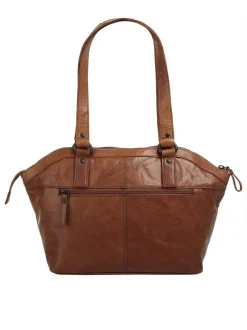 Spikes & Sparrow Damen Handtasche in cognac