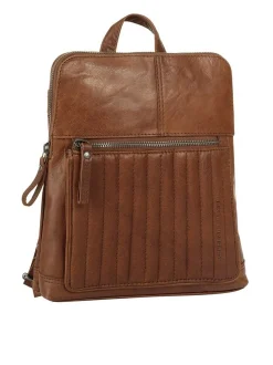 Spikes & Sparrow Damen Rucksack in cognac