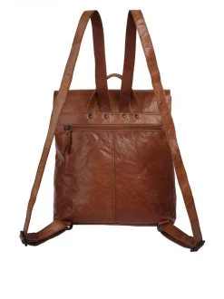Spikes & Sparrow Damen Rucksack in cognac