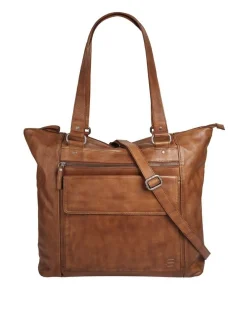 Spikes & Sparrow Damen Shopper in cognac