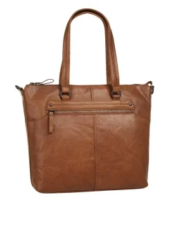 Spikes & Sparrow Damen Shopper in cognac