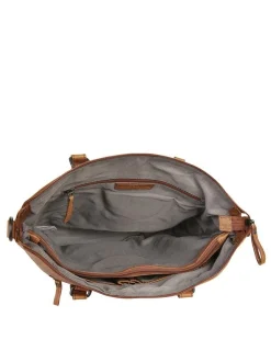 Spikes & Sparrow Damen Shopper in cognac