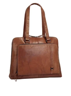 Spikes & Sparrow Damen Shopper in cognac