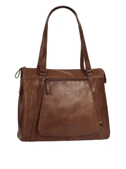 Spikes & Sparrow Damen Shopper in cognac