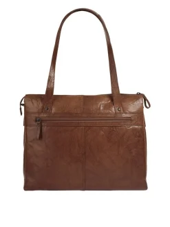 Spikes & Sparrow Damen Shopper in cognac