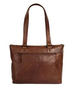 Spikes & Sparrow Damen Shopper in cognac