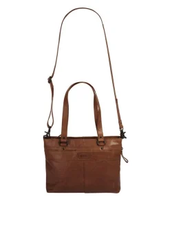 Spikes & Sparrow Damen Shopper in cognac