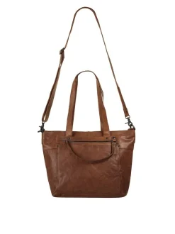 Spikes & Sparrow Damen Shopper in cognac