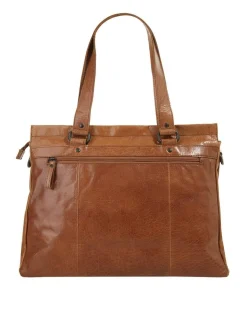 Spikes & Sparrow Damen Shopper in cognac