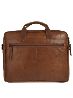 Spikes & Sparrow Unisex Aktentasche in cognac