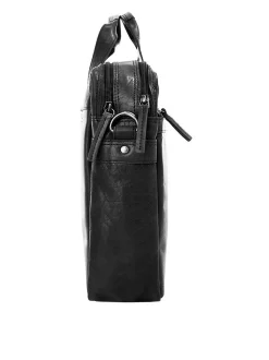 Spikes & Sparrow Unisex Aktentasche in schwarz