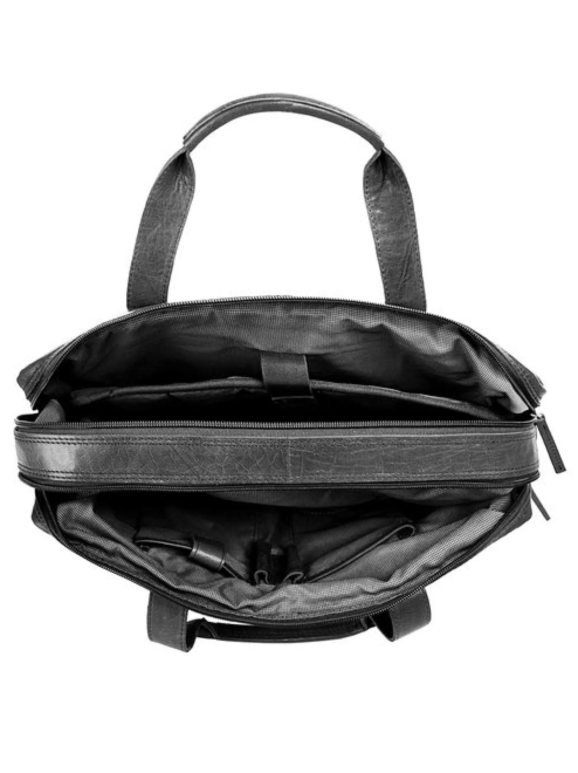 Spikes & Sparrow Unisex Aktentasche in schwarz