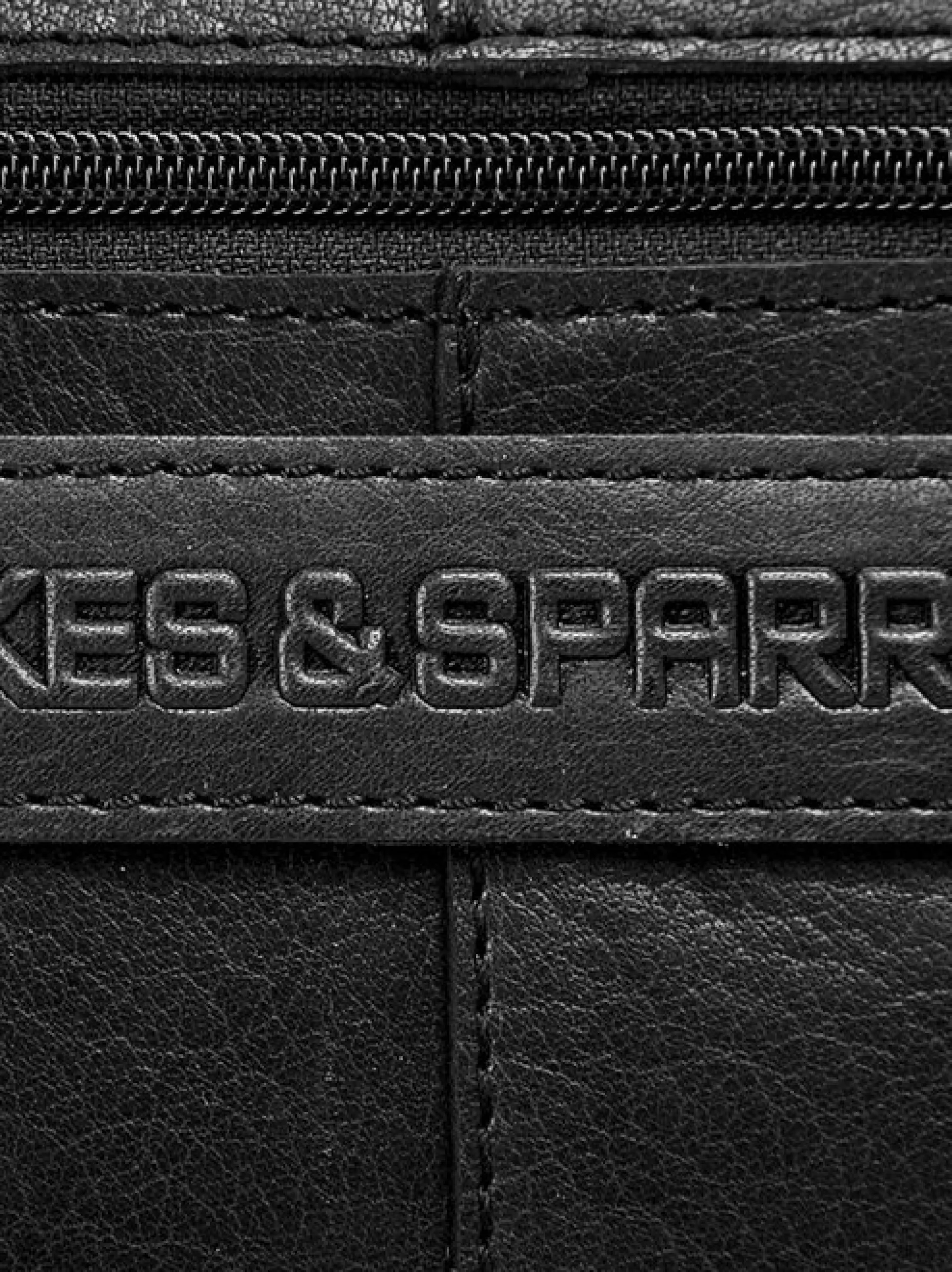 Spikes & Sparrow Unisex Aktentasche in schwarz