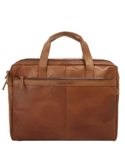 Spikes & Sparrow Unisex Aktentasche in cognac